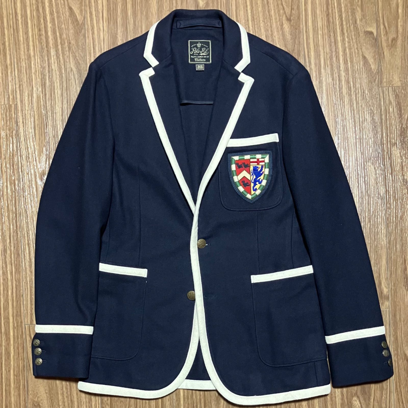 Ralph Lauren パイピング テニスブレザー スポーツジャケット ウール 36R