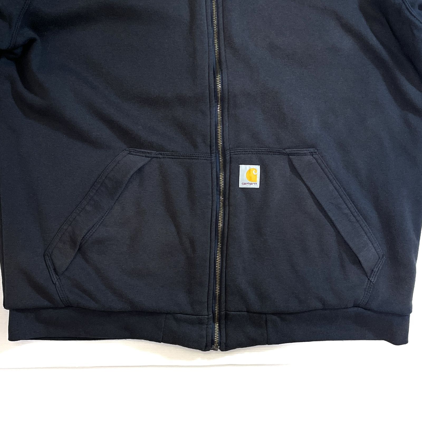 ナス紺サンフェード Carhartt カーハート ジップアップ サーマル 