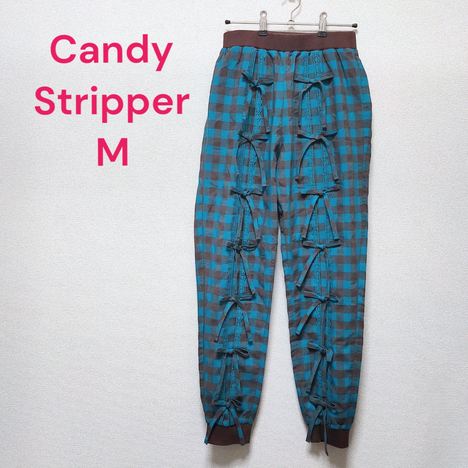 キャンディストリッパー チェック リボン パンツ グリーン 緑 Candy キャンディストリッパー チェック リボン パンツ グリーン 緑 Candy