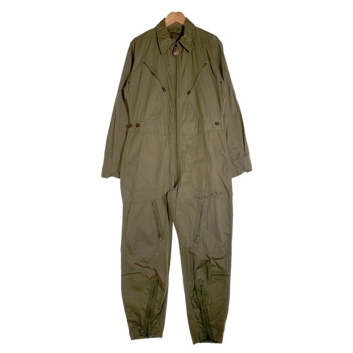 40 s USAAF 米陸軍航空隊 TYPE K-1 FLIGHT SUIT フライトスーツ コットンツイル オールインワン つなぎ オリーブ CLEVELAND OVERALL Co. Size M-R