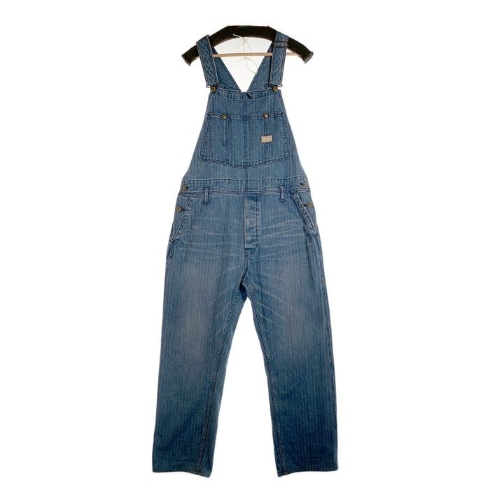 CUTRATE カットレイト 加工 デニムオーバーオール ライトブルー Size L