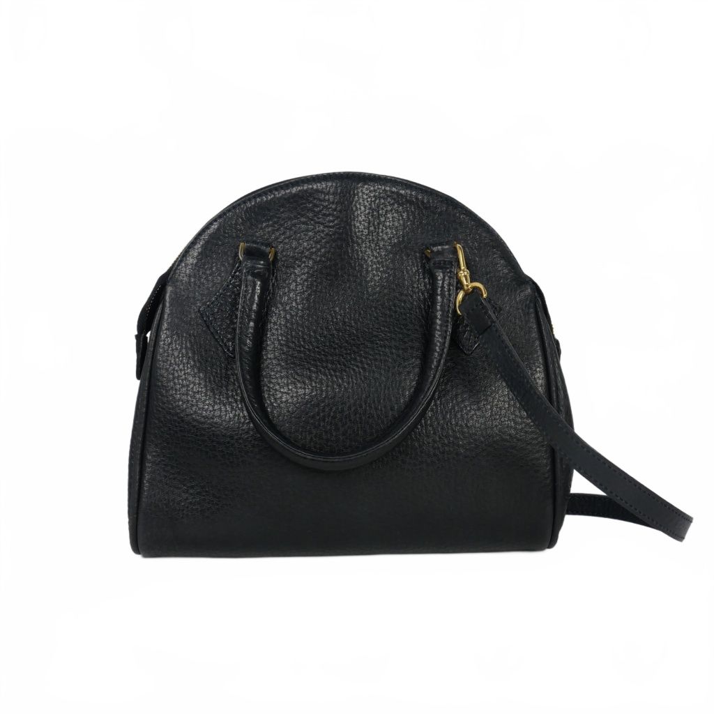 ジルサンダー JIL SANDER レザー ショルダーバッグ ハンドバッグ 2WAY 紺 ダークネイビー