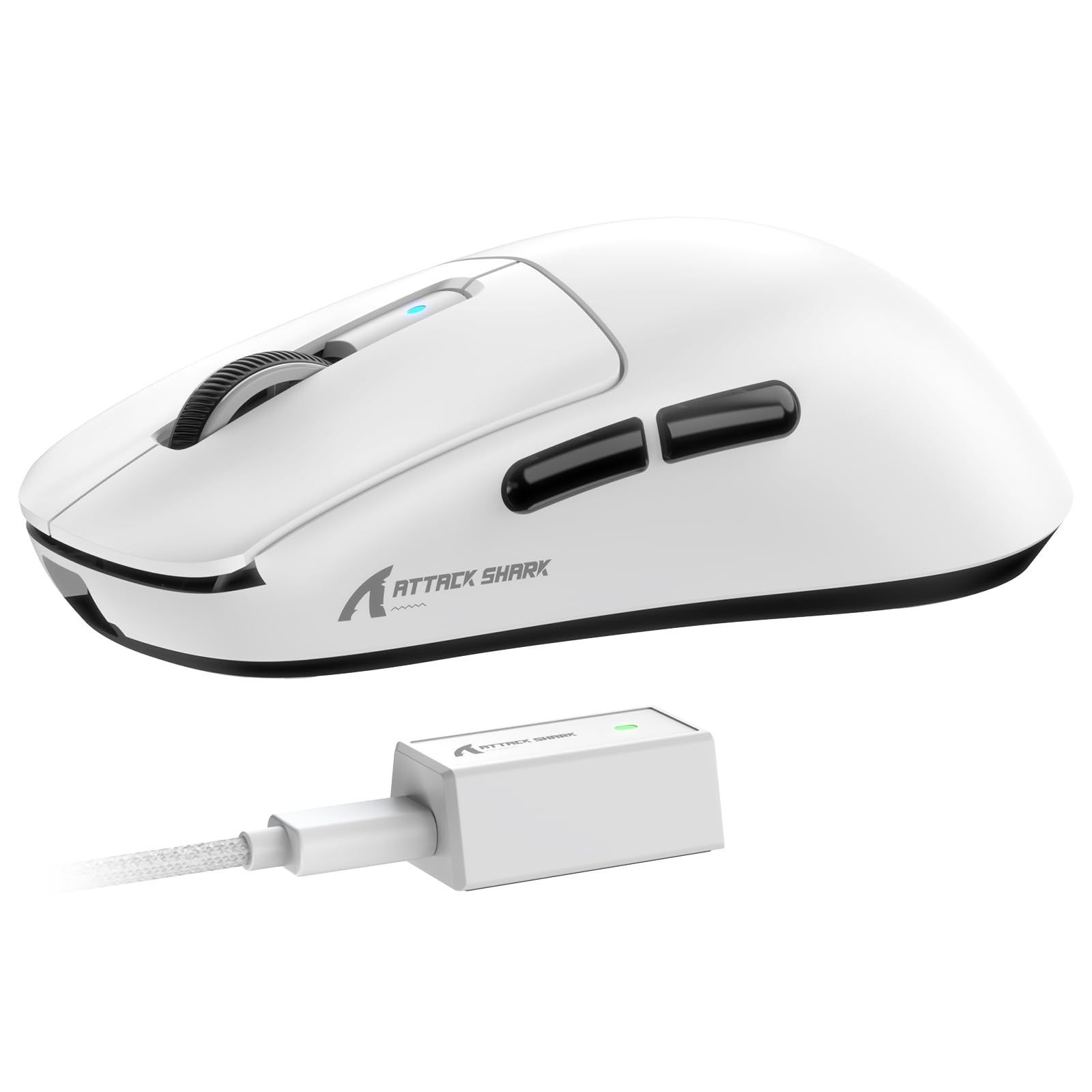 ATTACK SHARK R6 39g超軽量ゲーミングマウス 8000Hz PixArt PAW3950MAXゲーミングセンサー 42000DPI Nordic 52840 MCU 3モード連続 無線BT 2.4Gワイヤレス 有線 氷感コーティング 光学マイク