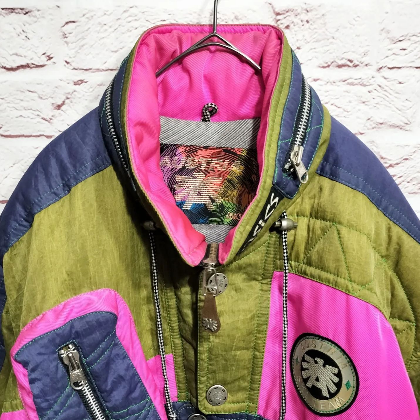 日本製】AUSTRIA asics ヴィンテージ 肉厚 中綿スキーウェア ジャケット