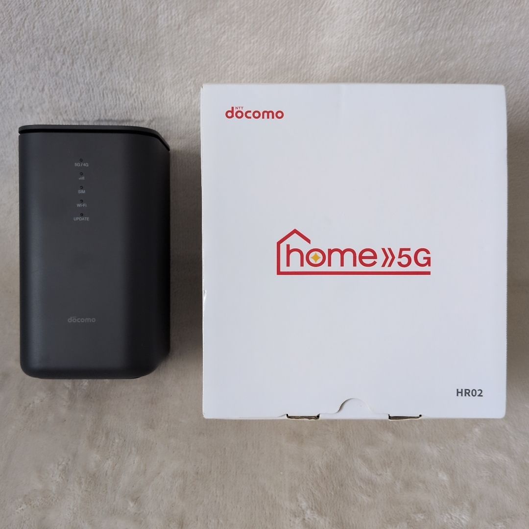 docomo Home 5G HR02 ダークグレー ホームルーター 高速通信 Wi-Fi