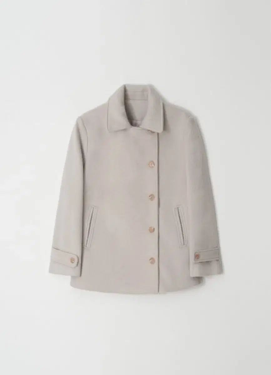 ルベイン villa アルパカ ハーフ コート ピンク ベージュ