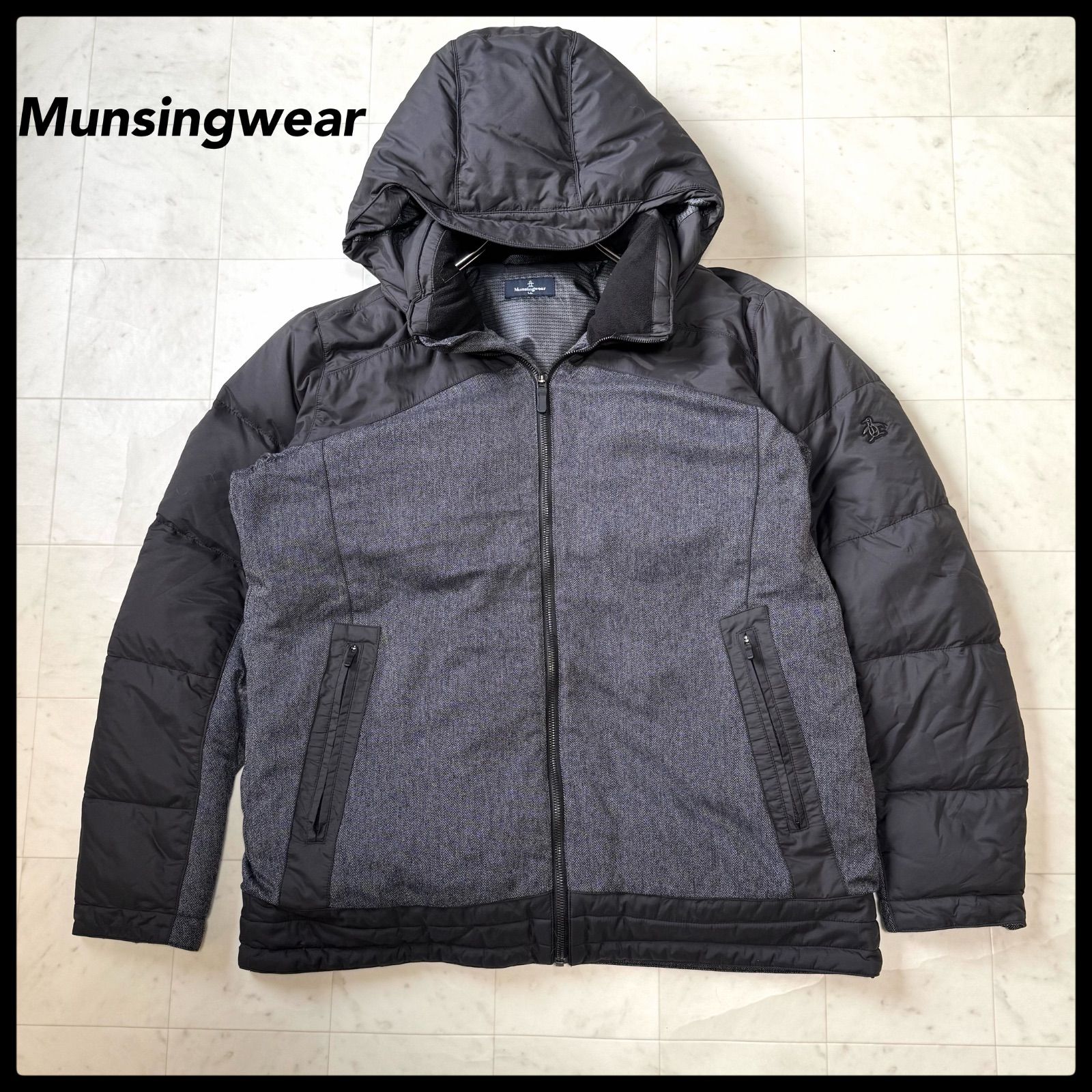 Munsingwear マンシングウェア ダウン パーカー ジャケット フェザー デサント