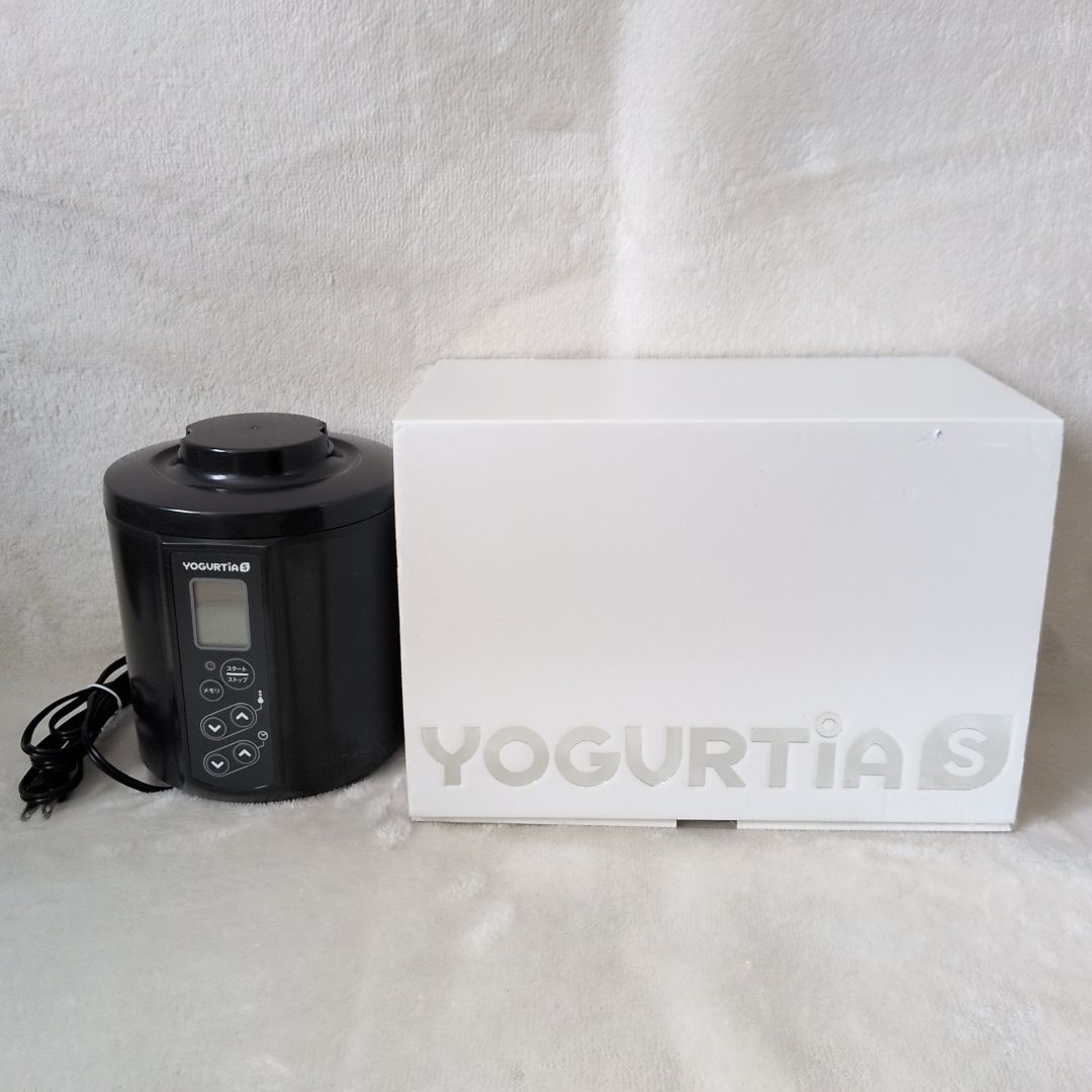 TANICA ヨーグルトメーカー ヨーグルティアS YS-02 G ブラック ガラス容器 付