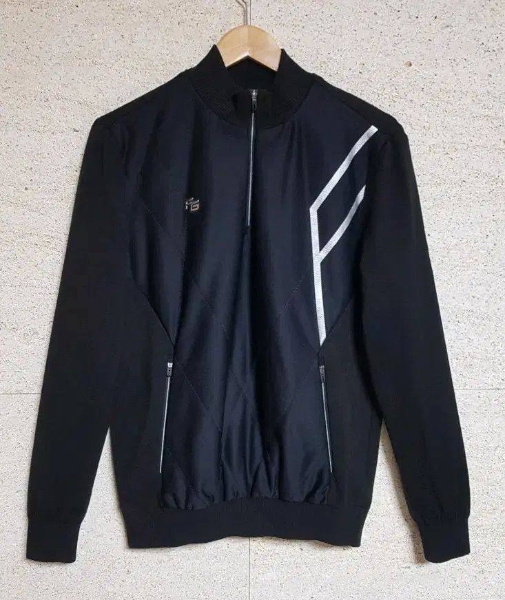 FANTOM メンズ 防風 ハーフジップ 長袖ニット