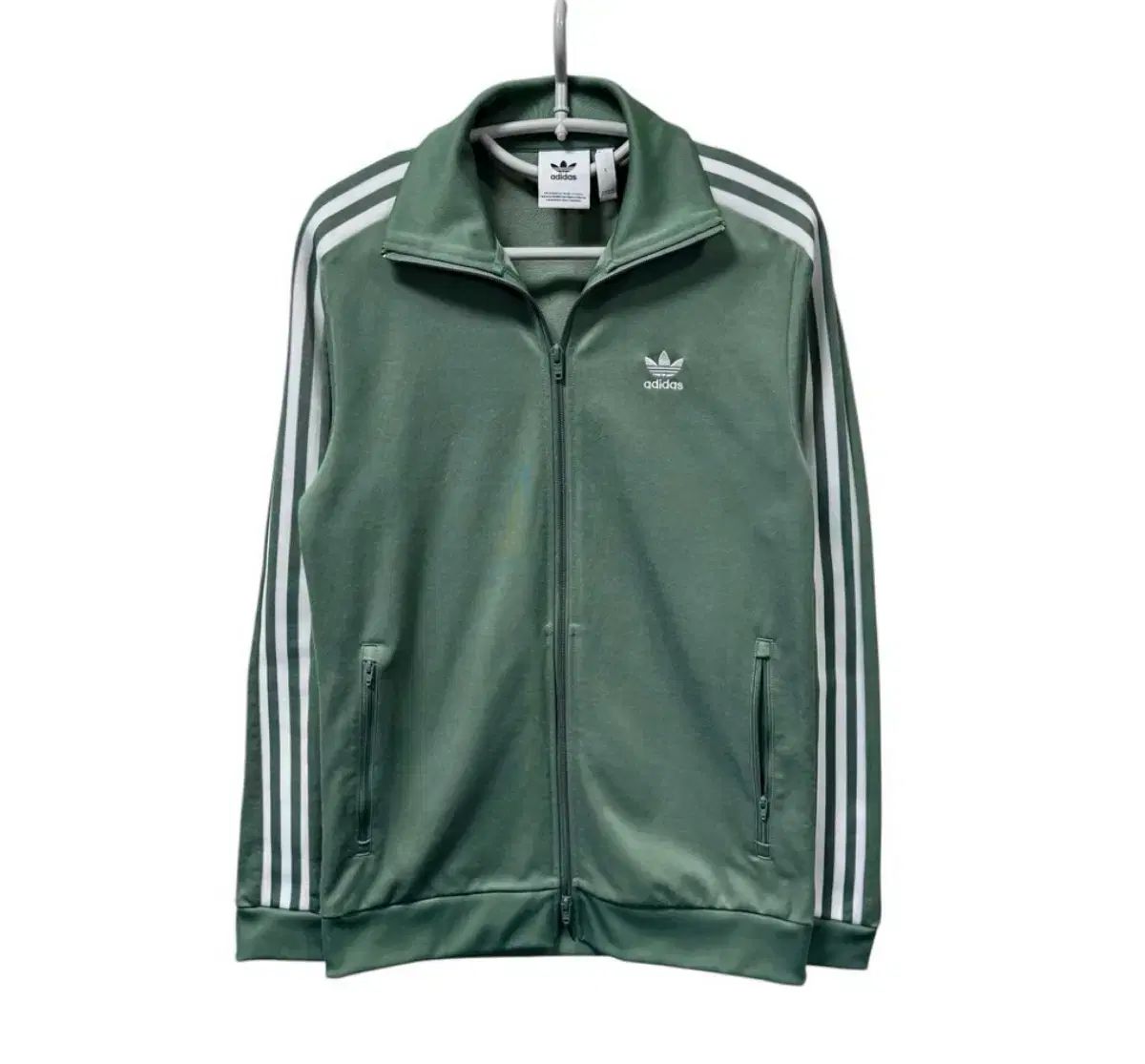 アディダス カーキ ベッケンバウアー ツーウェイ トラック トップ ジャージ