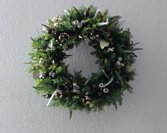 プリザーブドフラワー グリーンリース