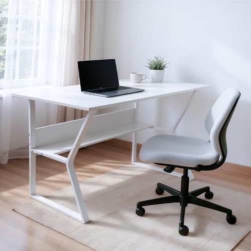 パソコンデスク デスク 幅100cm×奥行60高×さ74cm 一人暮らし PCデスク 机 在宅勤務 化粧台 作業机 テレワーク 組立簡単 ゲーミングデスク コンパクト設計 勉強机 日本語説明書付き