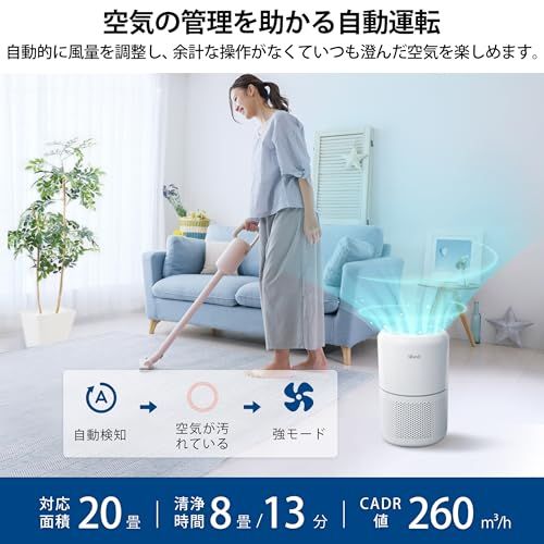 Levoit レボイト 空気清浄機 進級スマートモデル Core 300S 20畳 静音 自動運転 除臭 ハウスダスト 小型 花粉モード 卓上 強力 ホワイト MARWIL-DEMENAGEMENTS_CH