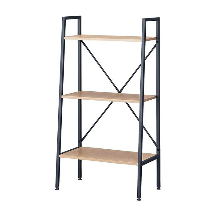 シンプルシェルフ オープンシェルフ ラック 3段 スチールラック ディスプレイ 見せる収納 インテリア シンプル おしゃれ