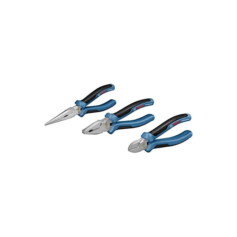 Bosch Professional(ボッシュ) ペンチ・ラジオペンチ・ニッパー3種セット 1600A016BG 1