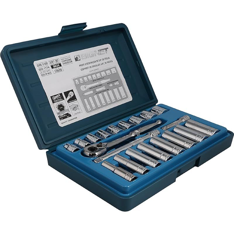 SIGNET シグネット 3 8ドライブ 20 PC インチ ソケットレンチセット 1