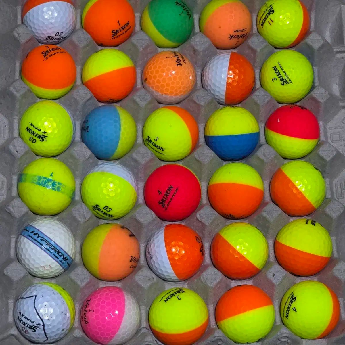 半々ボール 外 ゴルフボール ロストボール 50個
