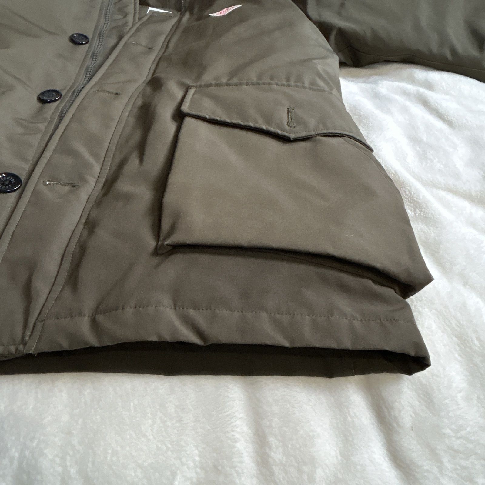 DANTON ダントン タッサー ダウン ジャケット ファー付き ラクーン