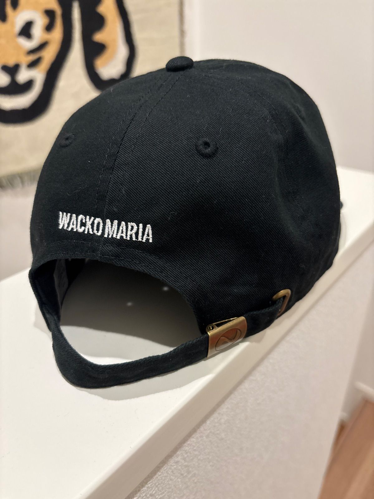 WACKOMARIA)美品貴重スタンドバイミーコットン生地CAP 黒 SIZE F 