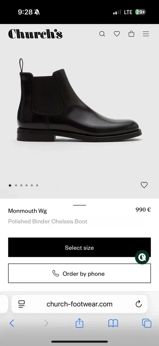 チャーチ チェルシーブーツ monmouth