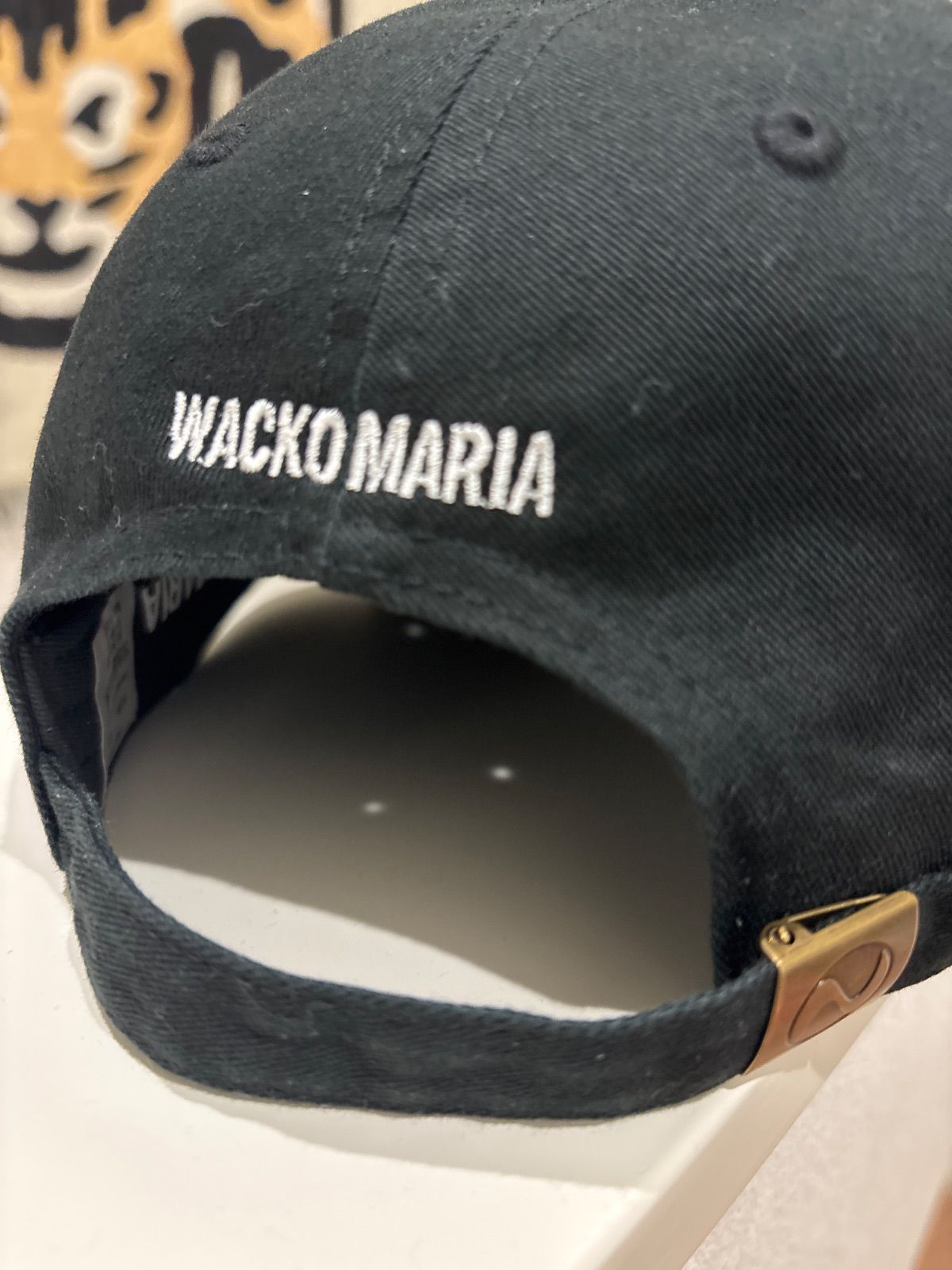 WACKOMARIA)美品貴重スタンドバイミーコットン生地CAP 黒 SIZE F 