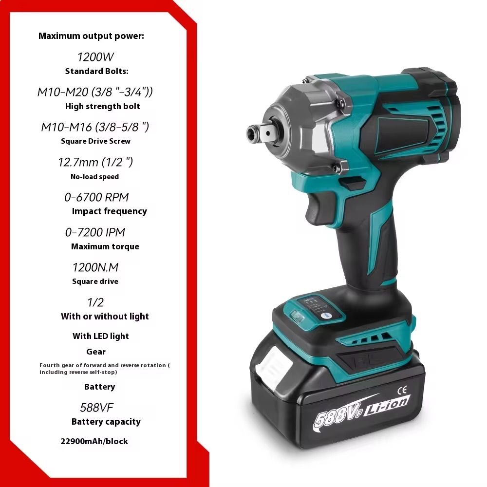 インパクトドライバー 充電式インパクトレンチ 700N m ブラシレスモータ搭載 インパクトレンチ ドリルドライバー