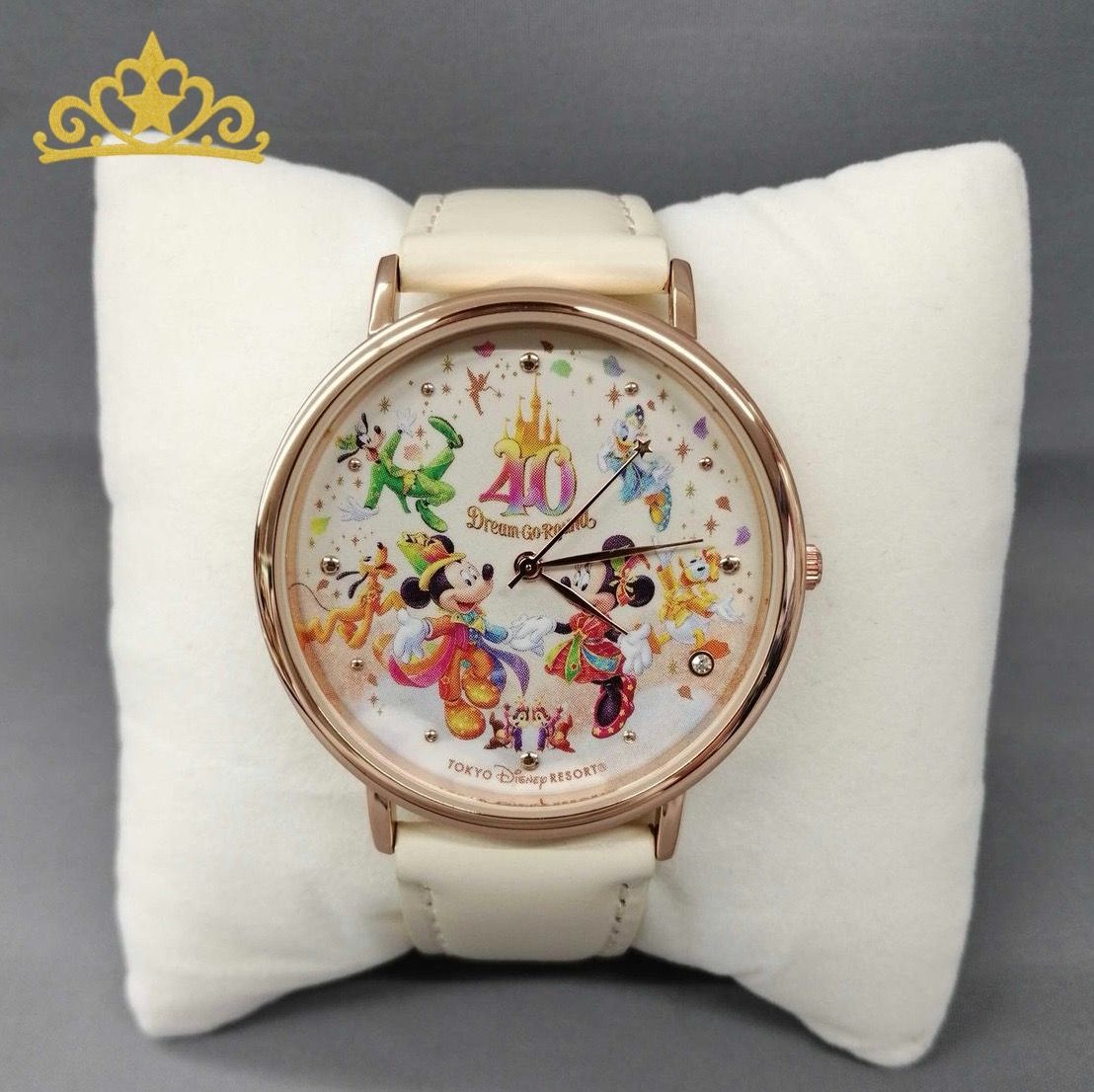 DISNEY ミッキーマウス ミニーマウス 40周年記念 腕時計