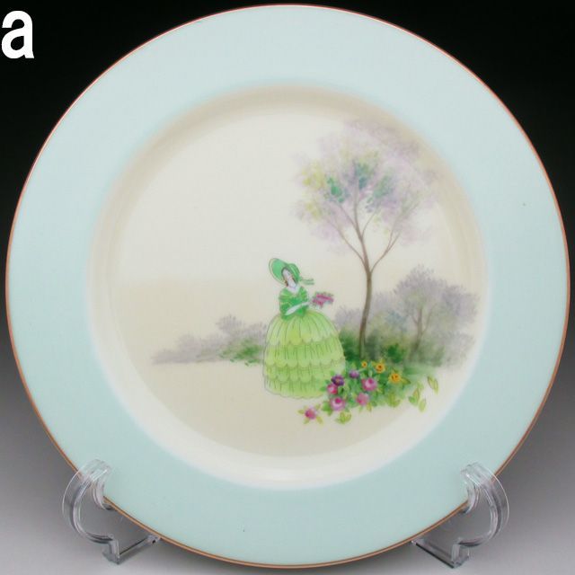 ノリタケ グリーン地 サザンベル プレート6枚セット