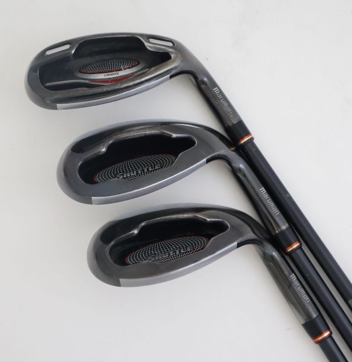 ○【＃PW ＃AW #SW 3本セット】マルマン☆シャトル i3000X アイアン