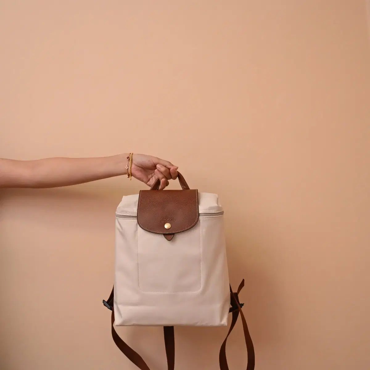 Longchamp ル プリアージュ バックパック レッド バッグ ナイロン カジュアル