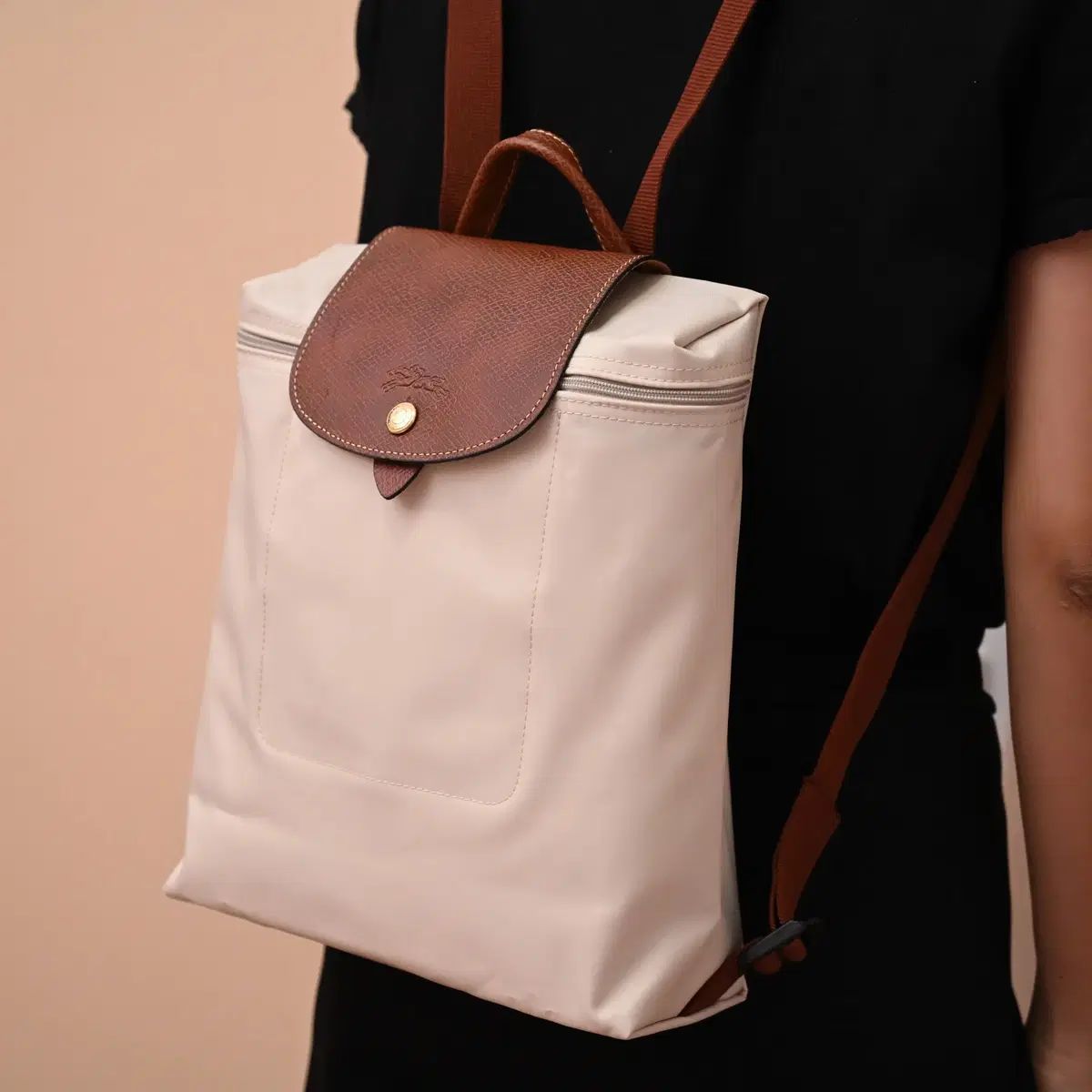 Longchamp ル プリアージュ バックパック レッド バッグ ナイロン カジュアル