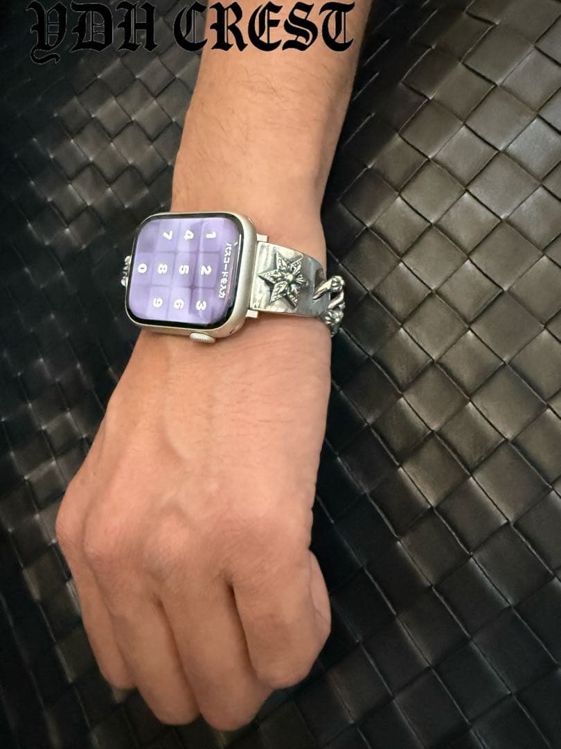 Watch スター装飾石付ベルト