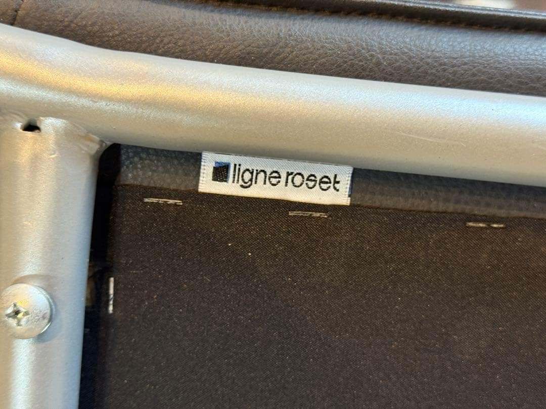 ②リーンロゼ ligne roset ブラック レザーチェア 2脚セット YZ - メルカリ