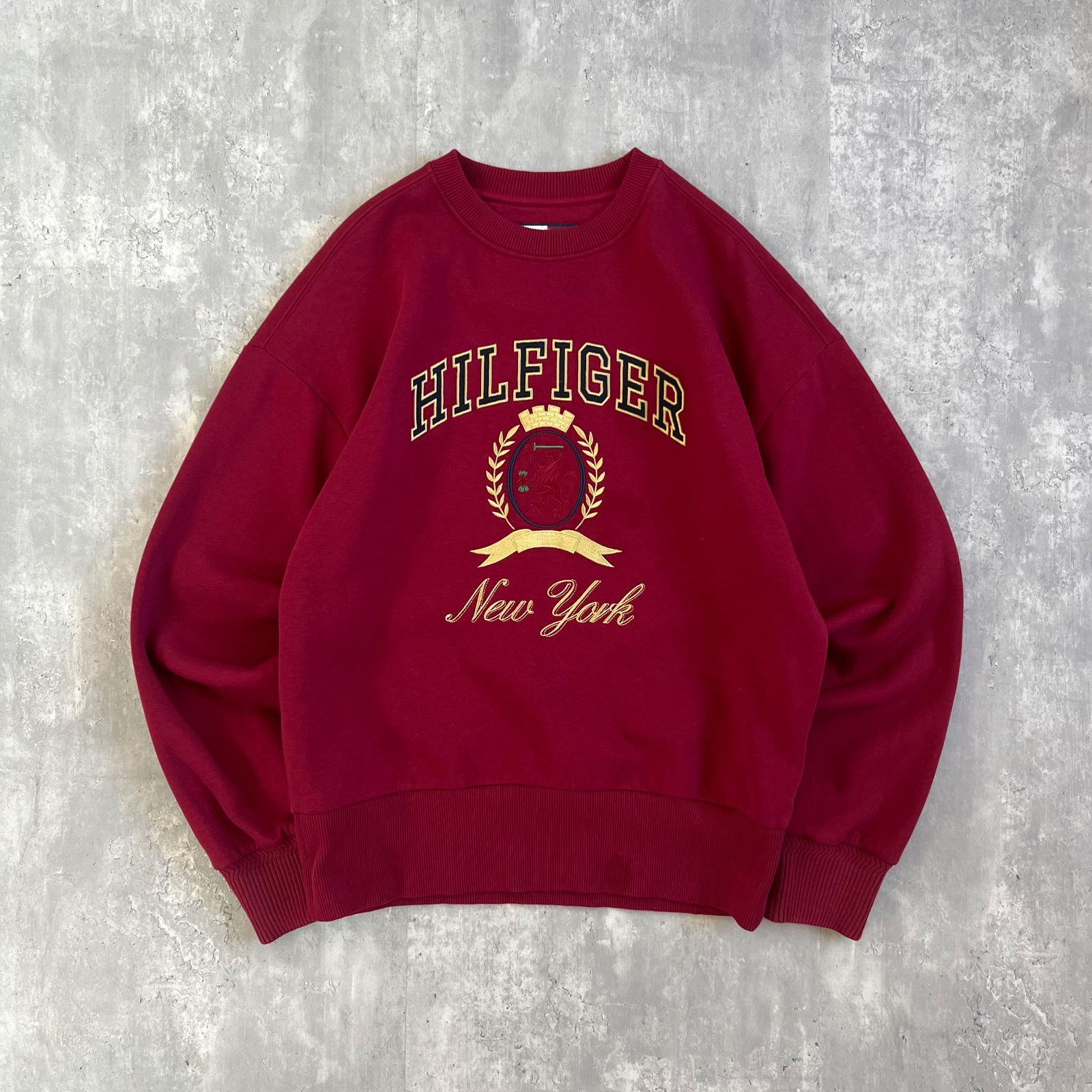 TOMMY HILFIGER トミーヒルフィガー CREST EMBROIDERY CREW NECK SWEAT 