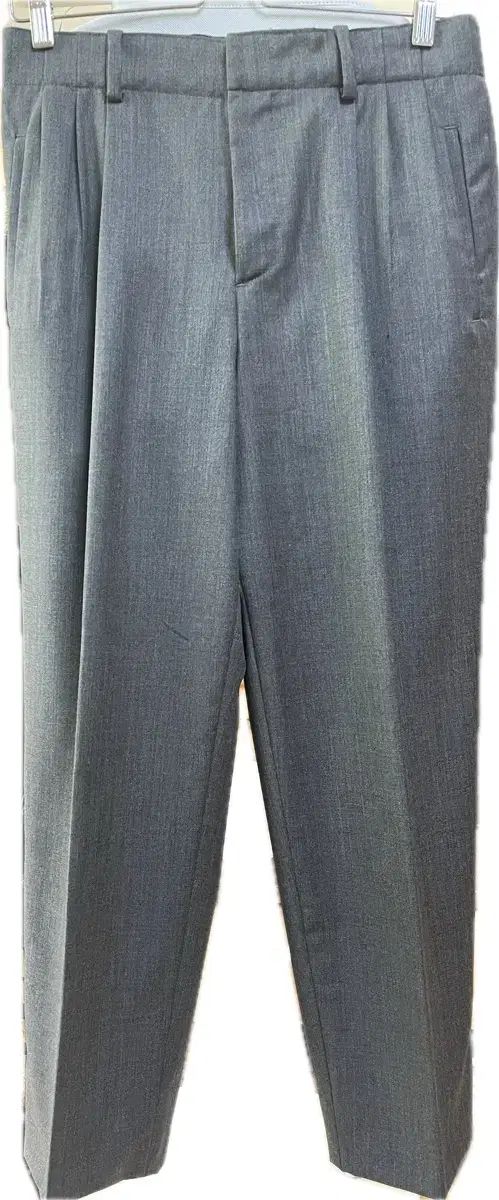  COS プリーツ ウール トラウザー チャコール 44 スラックス パンツ