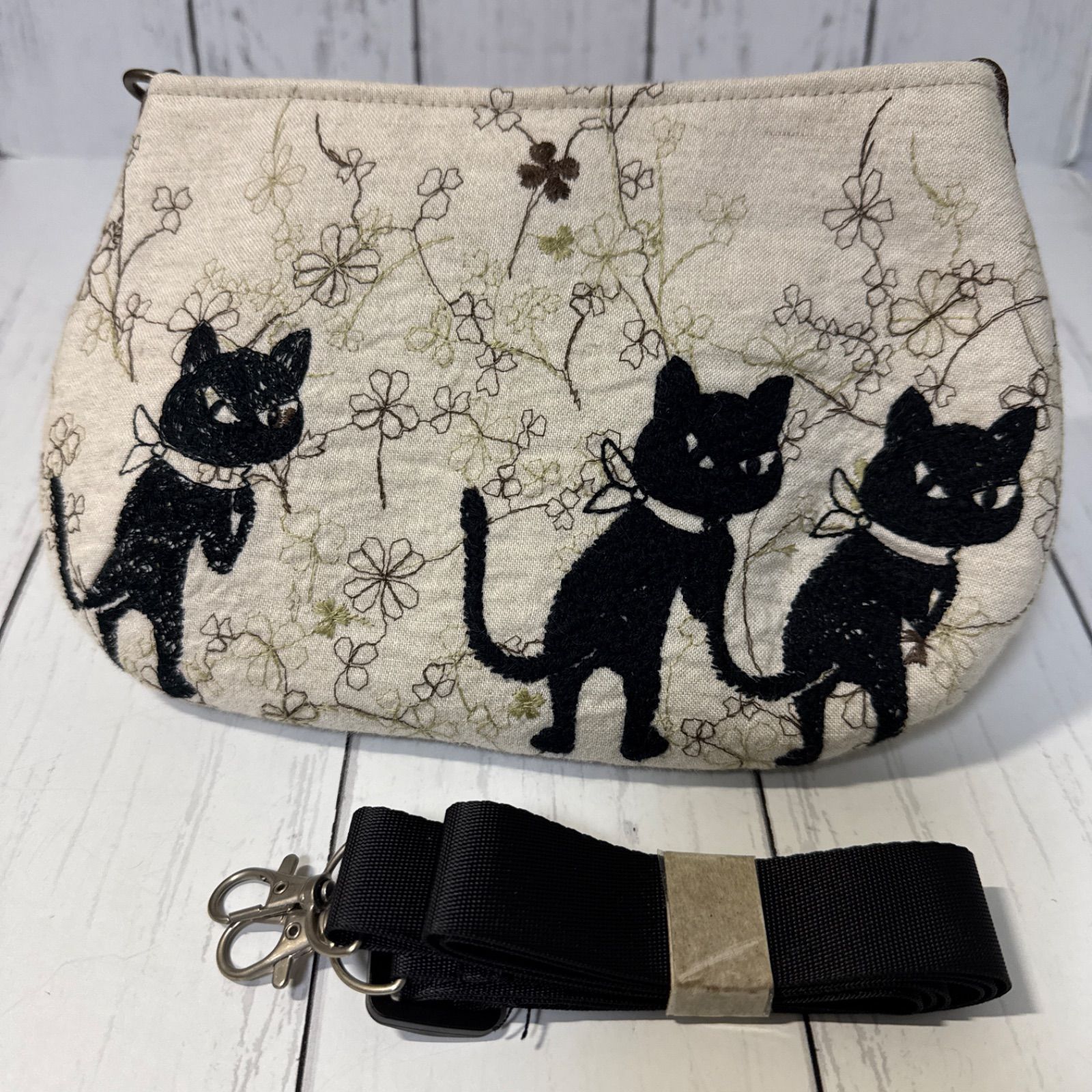 草花クロッチくん ハンドメイド ショルダーバッグ ポーチ ミナ