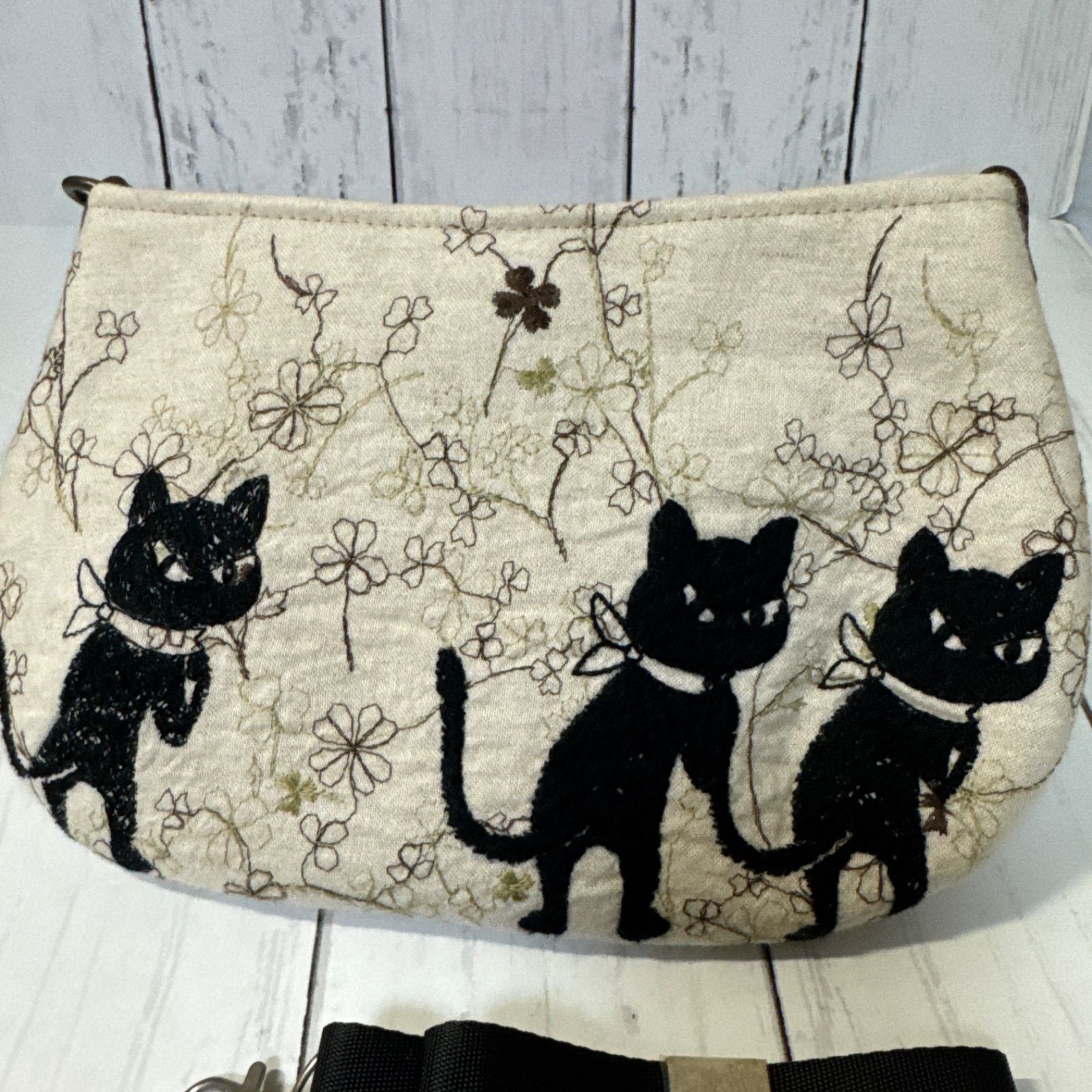 草花クロッチくん ハンドメイド ショルダーバッグ ポーチ ミナ