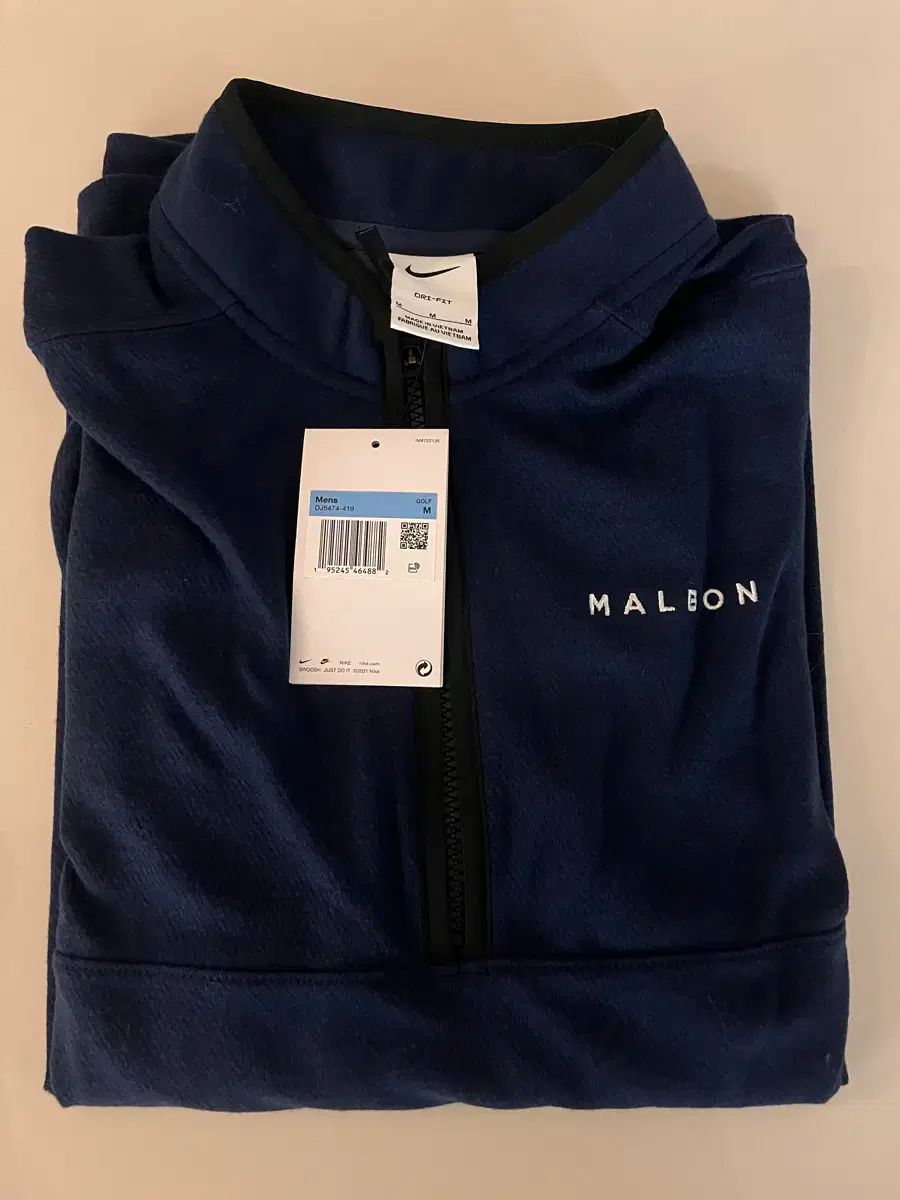 ナイキxマルボンゴルフ ドライフィット ネイビー M