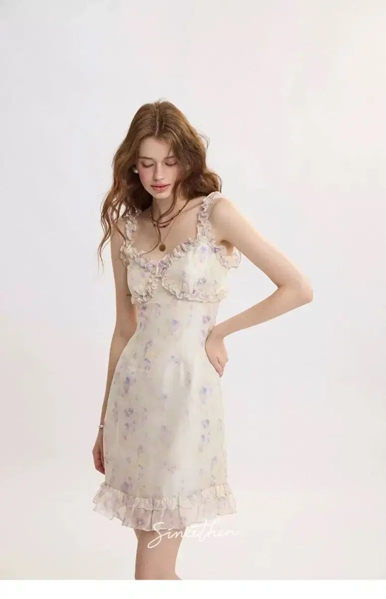 シンスゼン ハートネック 水彩 ローズ ONE PIECE