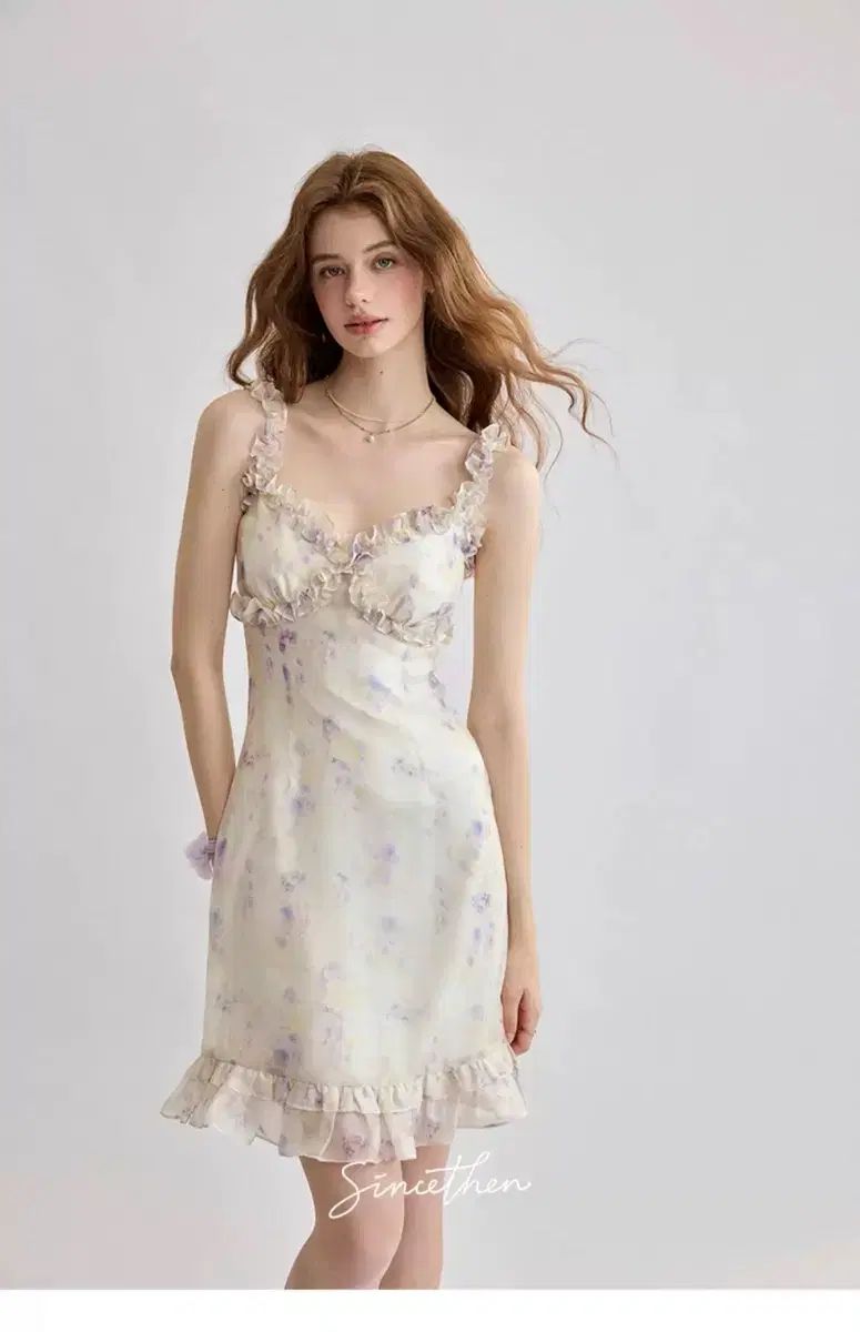 シンスゼン ハートネック 水彩 ローズ ONE PIECE