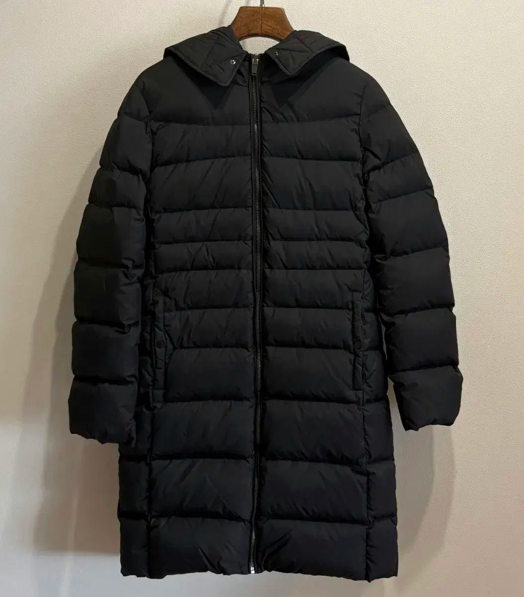EnC ロング丈ダウンジャケット アヒルダウン 85-90-160 ブラック 85