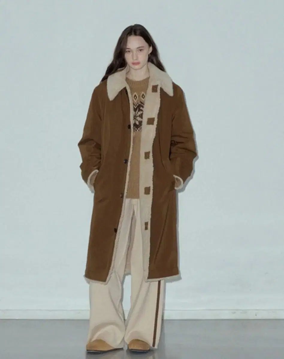 Citta ロングコート シープスキン ムートン 実際に