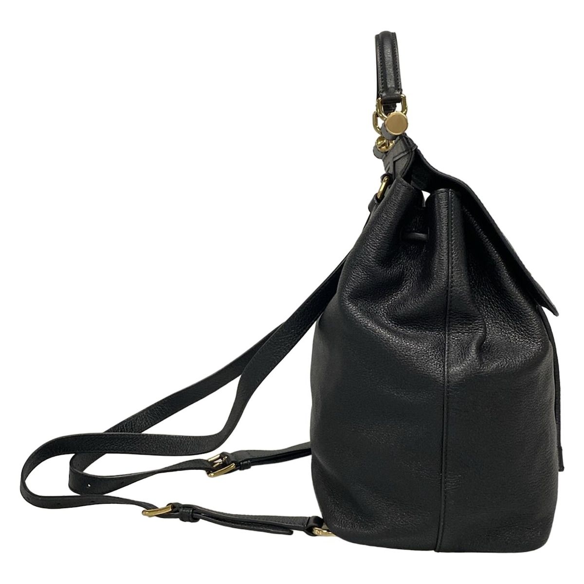 DOLCE-GABBANA ドルチェアンドガッバーナ リュックサック シシリー 黒 レザー