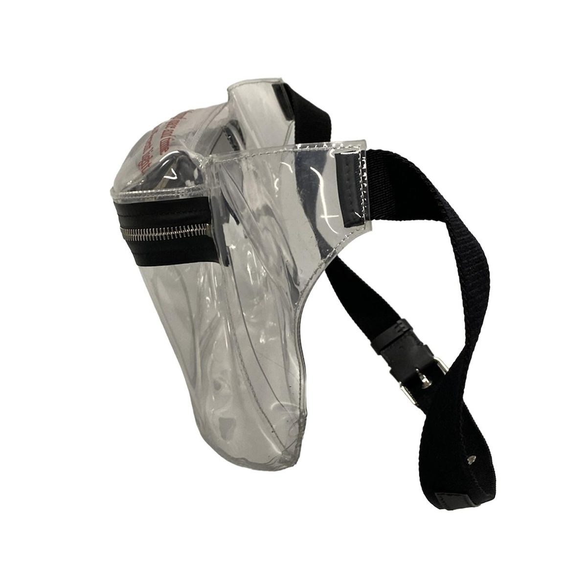 VALENTINOGARAVANI バレンチノガラバーニ ウエストポーチ クリア×黒×白 レザー DECORATOM_COM_BR