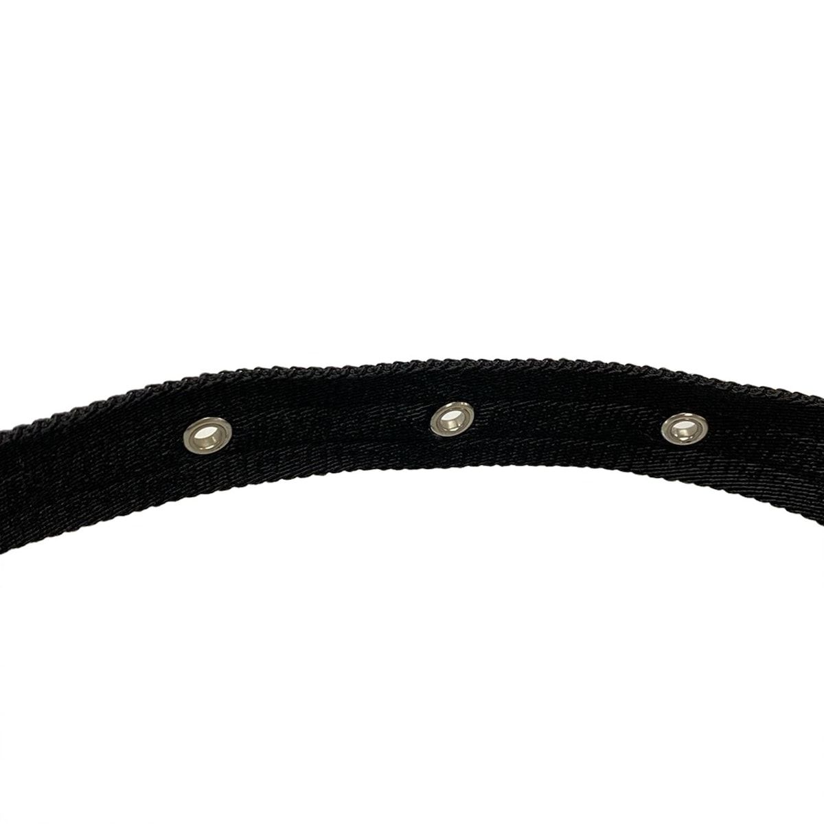 ウエストポーチ クリア×黒×白