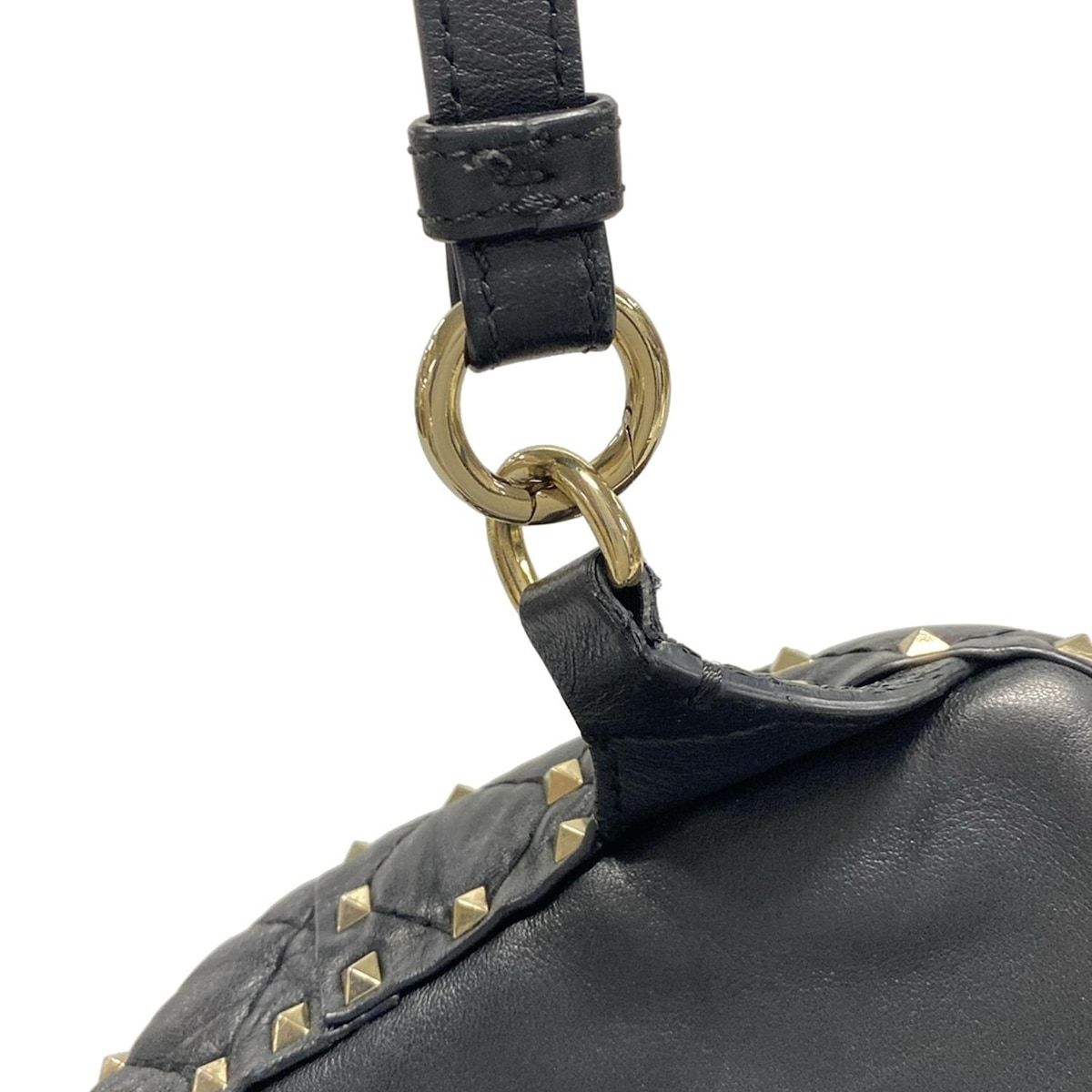 VALENTINOGARAVANI バレンチノガラバーニ リュックサック ロックスタッズ 黒 キルティング 赤タグ レザー DECORATOM_COM_BR