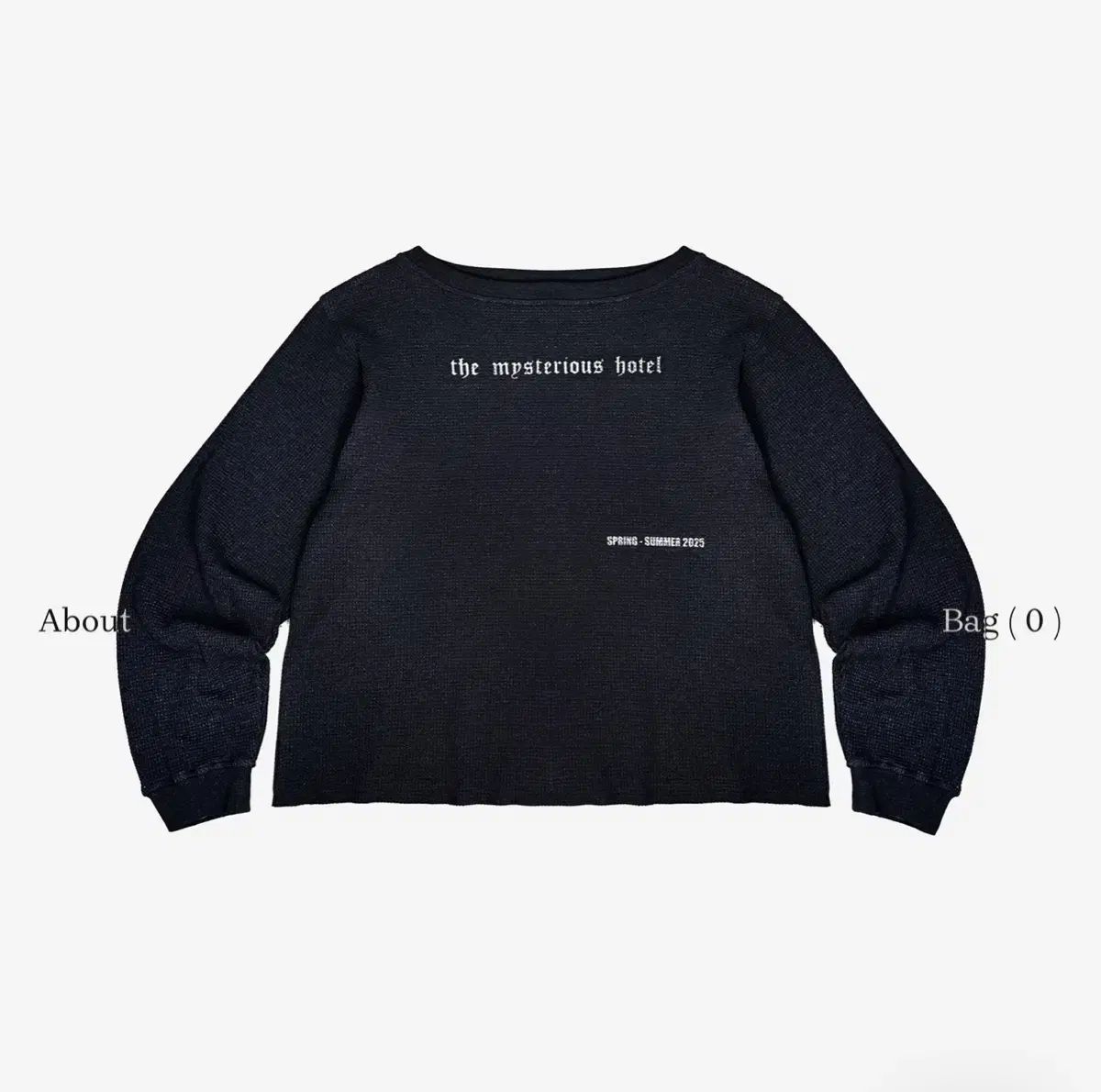 新 ザ ミステリアス ホテル 08 ワッフル スリーブ チャコール