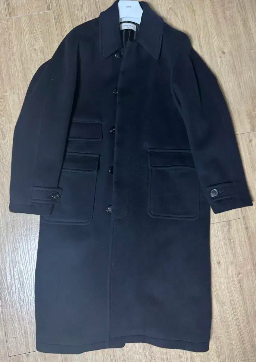 アフタープレイ カシミア バルマカーン コート ブラック