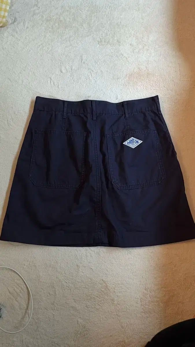 DANTON ダントン ネイビー コットン スカート