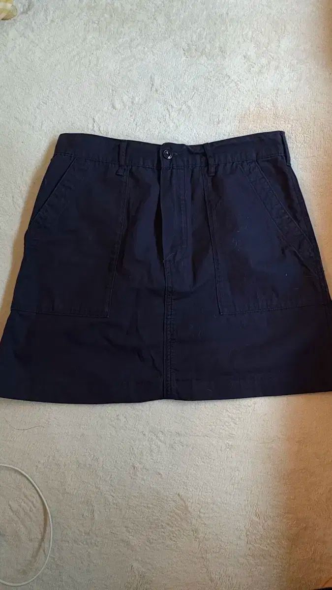 DANTON ダントン ネイビー コットン スカート